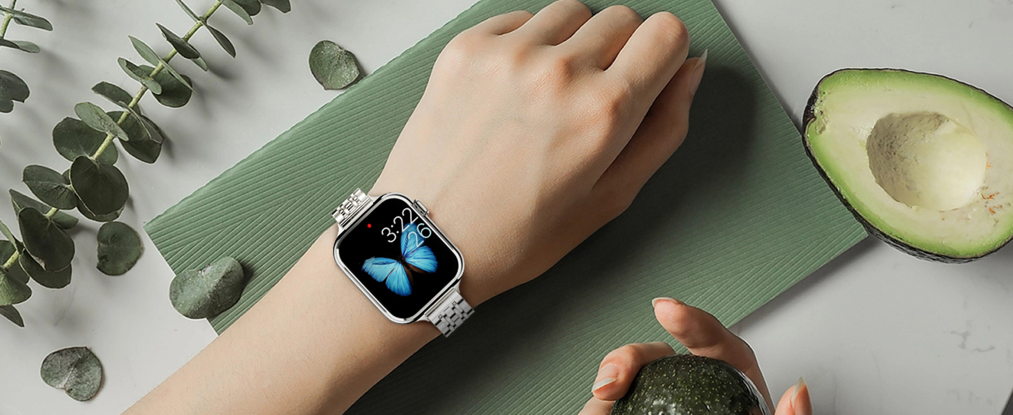 metal female Apple Watch strap