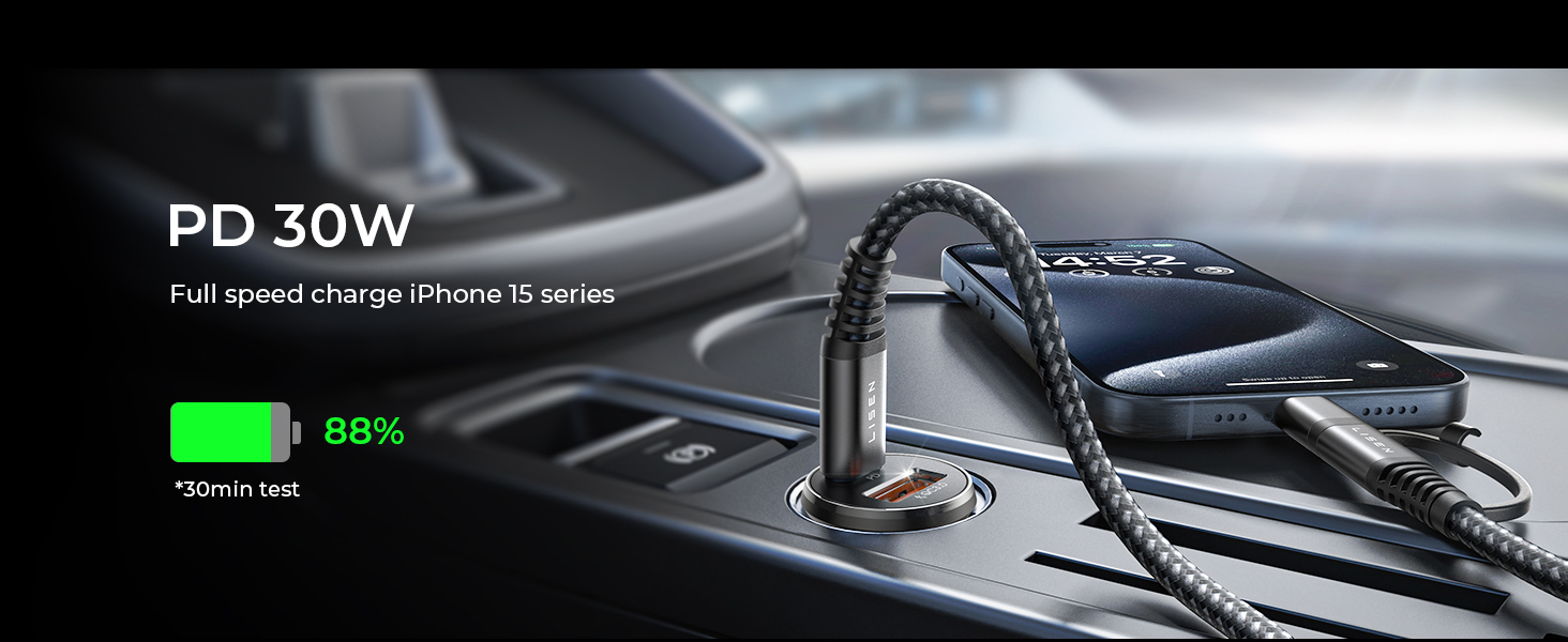 USB C Car Charger Cigarette Lighter USB Fast Car Charger 12V Car USB Socket USB C Car Phone Charger