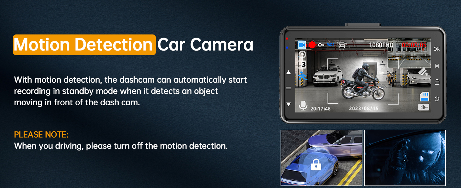 dash camera front and rear
