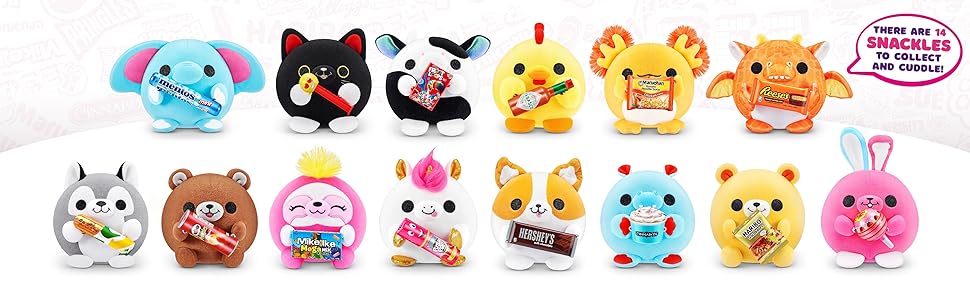 Squishmallow, Plush, Soft Toy, Snackle, Snack, Cute, Toys for Girls
