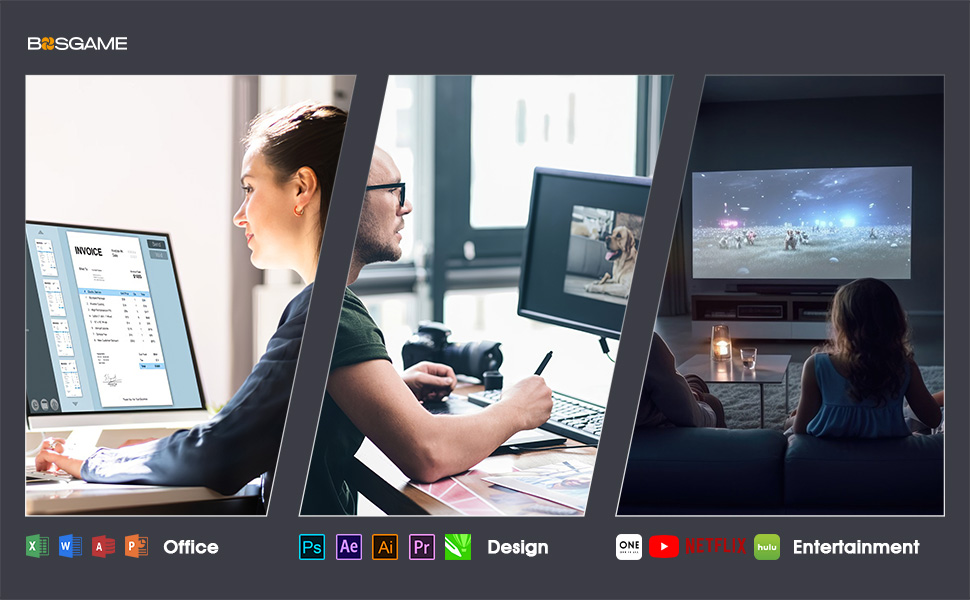 BOSGAME Intel N100 mini pc E1