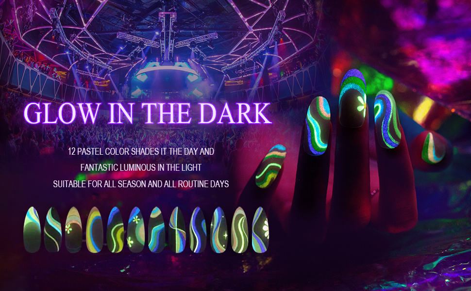 glow in the dark gel nail polish glow in the dark gel polish