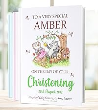 personalised christening gift book for baby boy girl keepsake present special occasion granddaughter