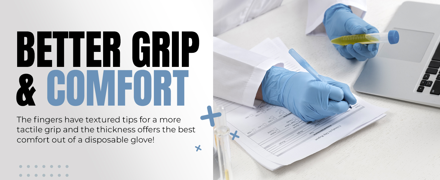 Blue Gloves Med Nitrile