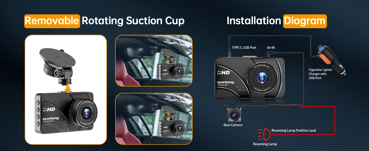 front and back dash cam