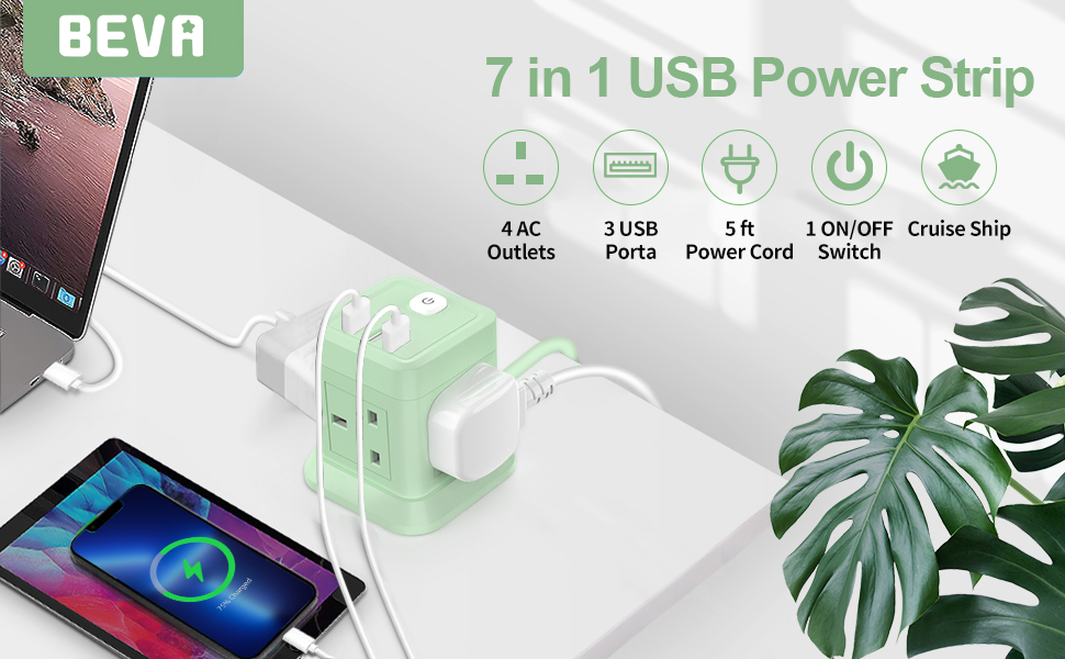 7-IN-1 USB Power Strip