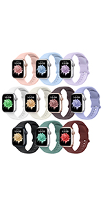 10 pack silicone straps