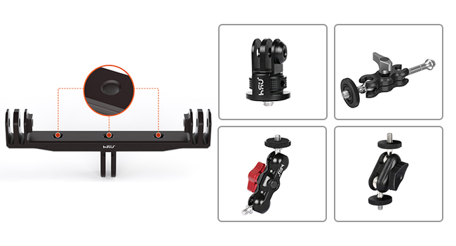 gopro dual mount
