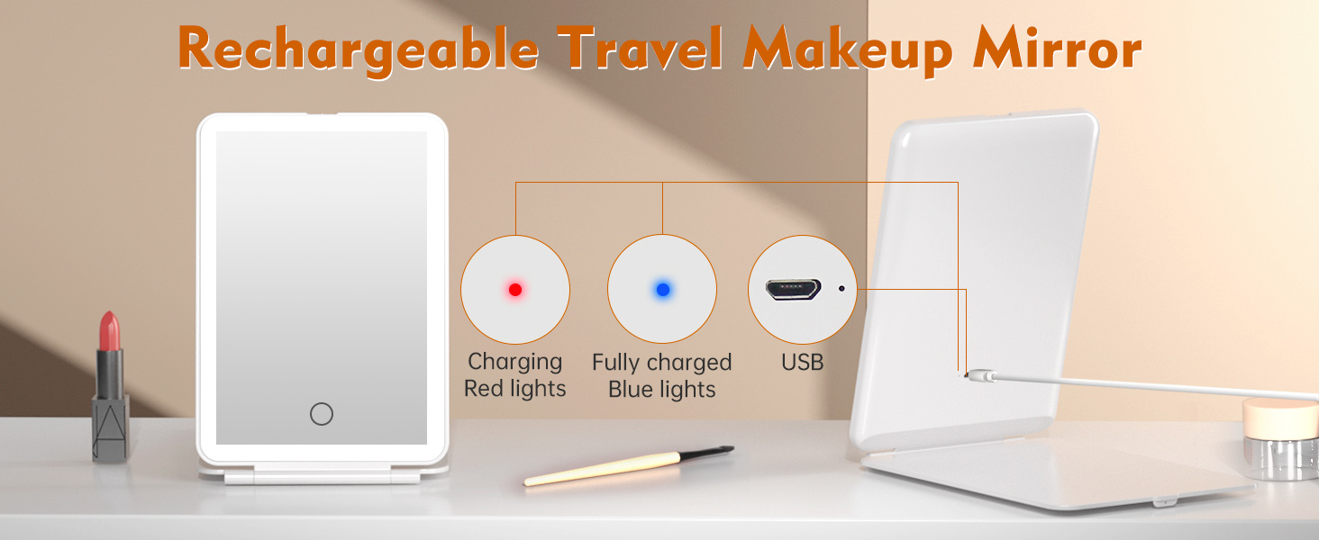 Rechargeable Makeup Mirror
