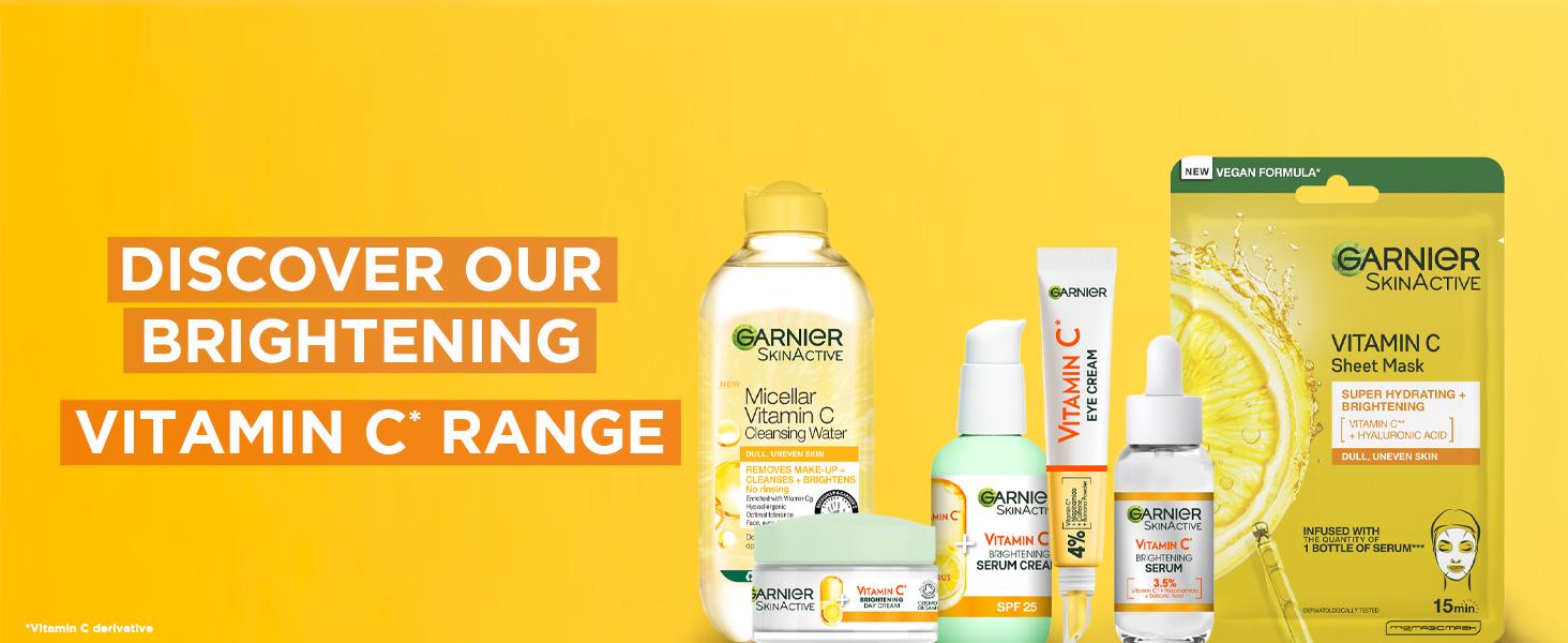 TRY THE WHOLE VITAMIN C RANGE BY GARNIER