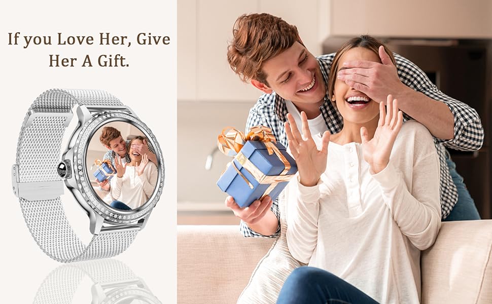 rose gold smart watch for women iphone