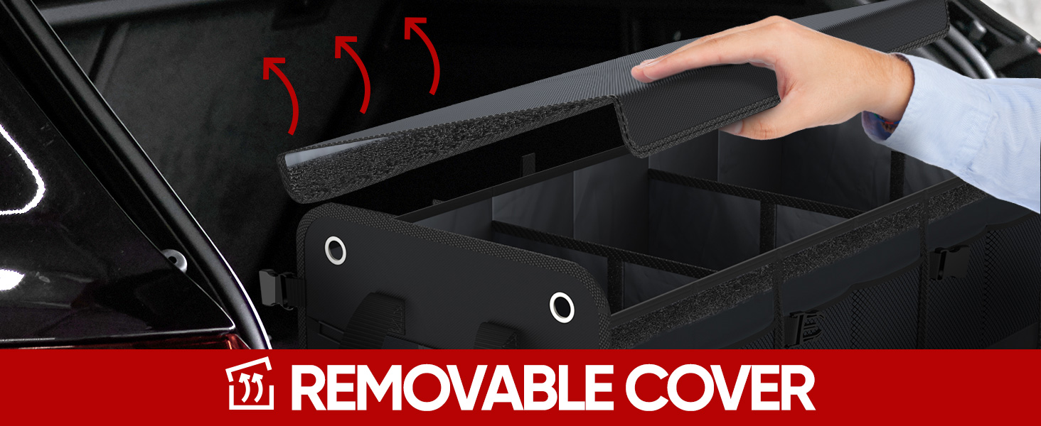 Keep items away from view inside your SUV or simply use removable lid to keep items inside