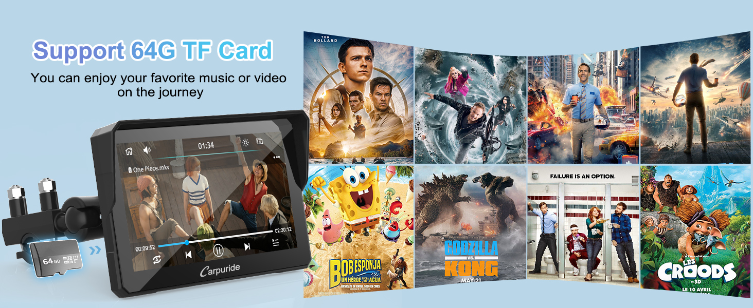 Support 64G TF card