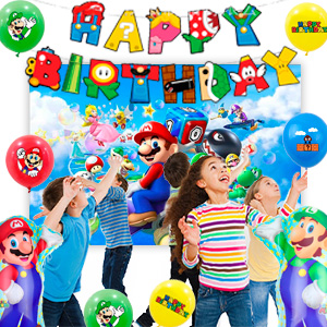 super mario party decorations