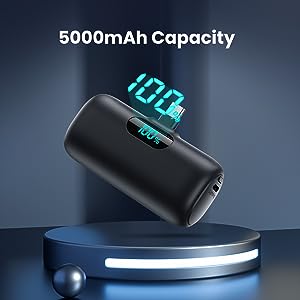 Feob Power Bank USB C 5000mAh,15W PD 3.0A Fast Charging - Keystone 4