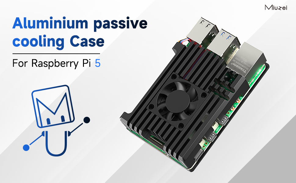 Miuzei Metal Case For Raspberry Pi Pi Case With Fan Pi Keystone