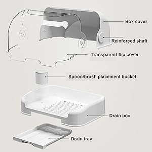 Space Saving Bottle Dryer Holder,Dustproof Bottle Storage with Cover