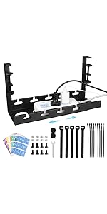 under desk cable management tray