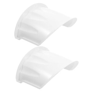 jojofuny 2pcs Cover Waterproof Ring Camcorder Cover Cover for Outdoor Covers Windproof White Protective Case Plastic