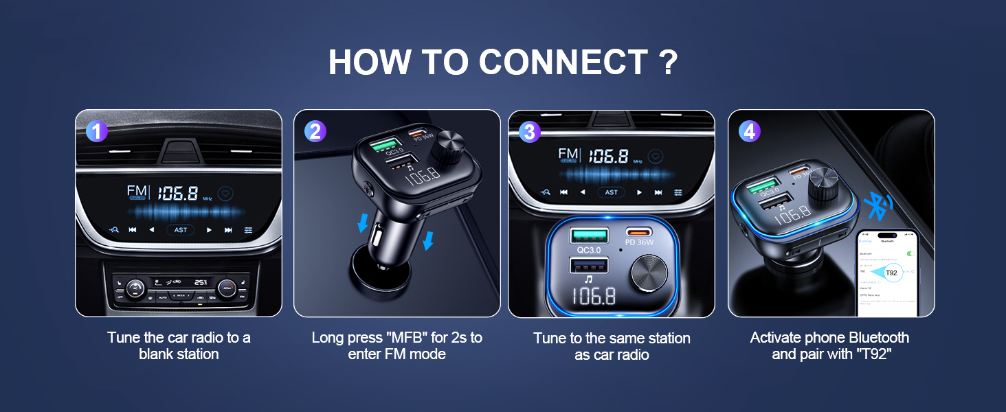 fm transmitter bluetooth car