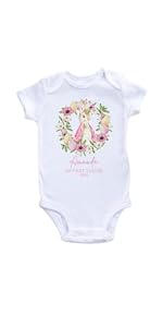 Personalised Pink Bunny Bodysuit 1