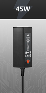 45W universal ac dc adapter