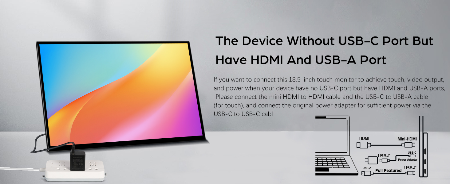 18.5 inch touchscreen monitor