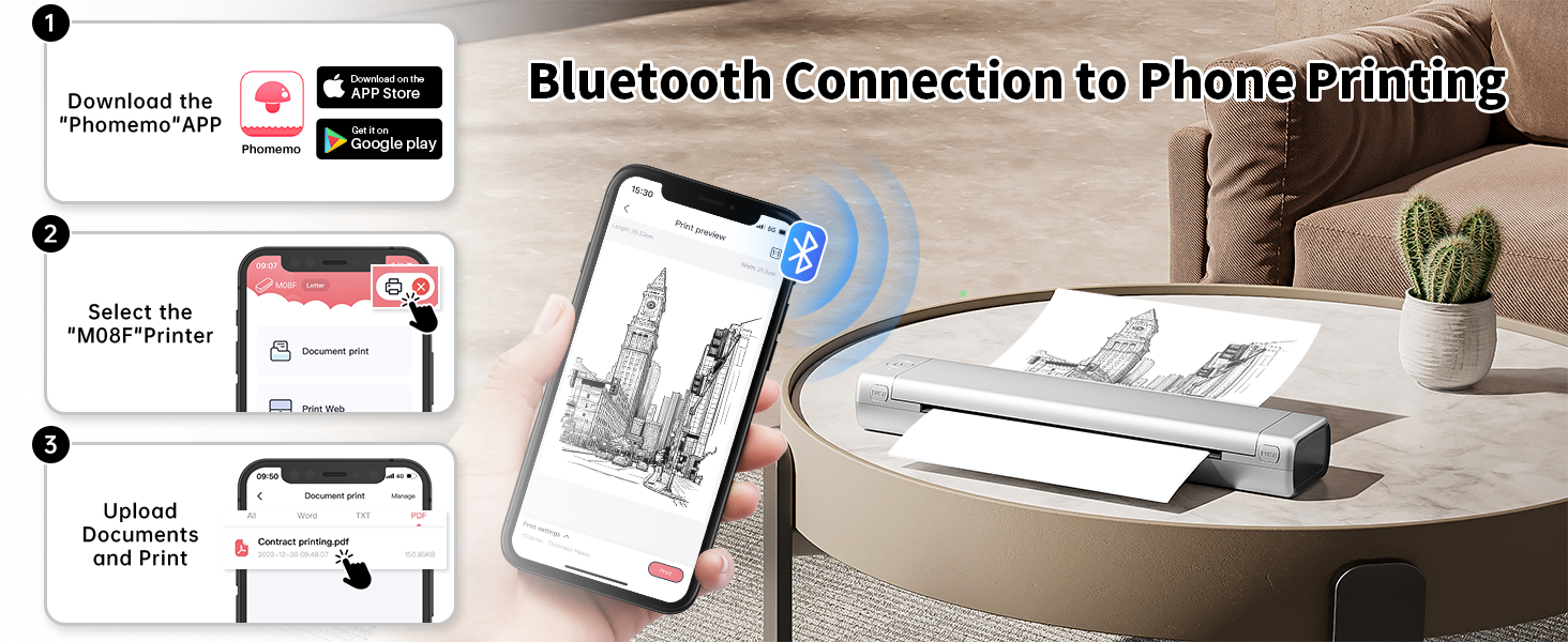 M08F Portable Thermal Printer