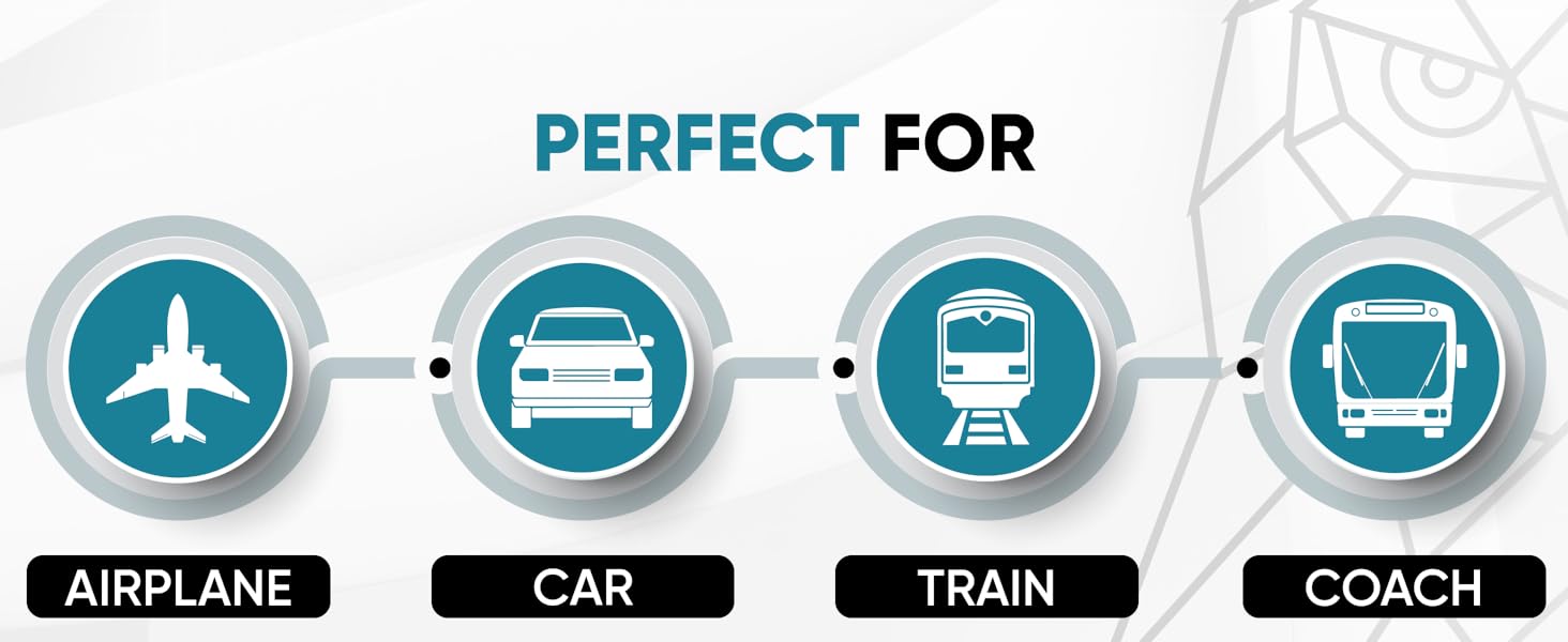 aeroplane travel accessories, travel pillows for neck, memory foam neck pillow