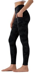 Leovqn High Waist Gym Leggings for Women with Side Pockets Stretch Yoga Pants for Workout Running Sports