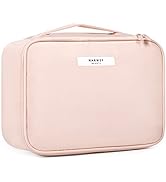 Travel Makeup Bag Large Cosmetic Bag Makeup Case Organizer for Women and Girls (Orange Leopard (U...