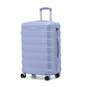 RMW Suitcase Large Medium Cabin Size | Hard Shell | Lightweight | 4 Dual Spinner Wheels | Trolley Luggage Suitcase | Hold Check in Luggage | TSA Combination Lock (Purple
