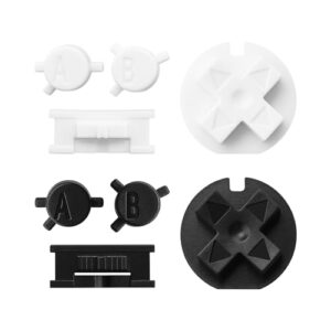 VGOL 2 Set Power ON Off Buttons Keypads A B Buttons Keypads D Pads Buttons Replacement Button Plastic Compatible with Nintendo Game Boy Color Black and White