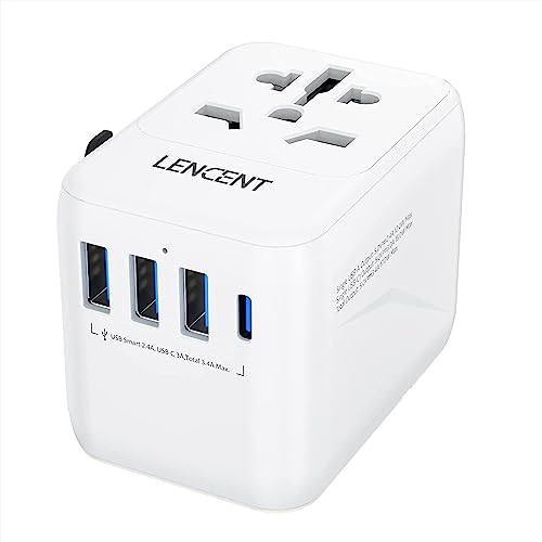 LENCENT Universal Travel Adapter, International Charger - Keystone 4