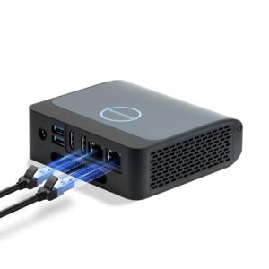 BOSGAME E1 Mini PC Windows 11 Pro [2.5G Dual LAN]