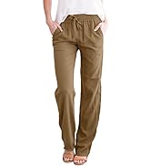 Voqeen Women's High Waist Yoga Pants Capri 3/4 Length Workout Running Leggings with Pockets Tummy...