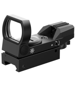 Feyachi Reflex Sight Red Green Dot Optics 4 Adjustable Reticles Sight with Button Brightness Adjustme