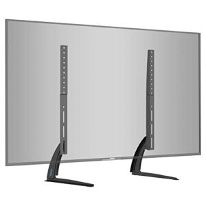 BONTEC Universal Table Desk Pedestal TV Stand Tabletop Screen Monitor Riser for 22"-65" LCD/LED TVs-Securely Holds 50KG & Max.VESA 800x400mm