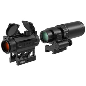 Feyachi V30 2MOA Red Dot Sight with M37 1.5X - 5X Magnifier Combo