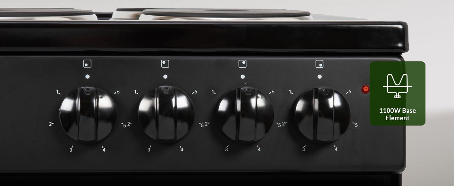 Willow single cavity electric oven with 1100W base element