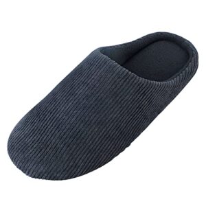 Knixmax Comfort Memory Foam Slippers for Men Women Lightweight Anti-Slip Closed Toe Slipper Home Hotel Guest House Shoes