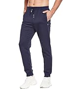 JustSun Tracksuit Bottoms Mens Joggers with Zip Pockets