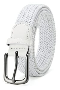 CHAOREN Elastic Belts for Men - Elasticated Belt Men 1 3/8" for Golf Trousers - Tight Performed Stretch Bel