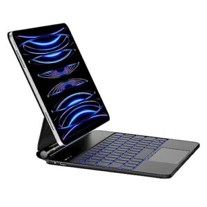 imin Keyboard for iPad Air 5th 2022 /Air 4th 2020 10.9" and iPad Pro 11 inch (4th/3rd/2nd/1st Gen) With 7 Color Backlit Floating Magnetic Design & Multi-Touch Trackpad
