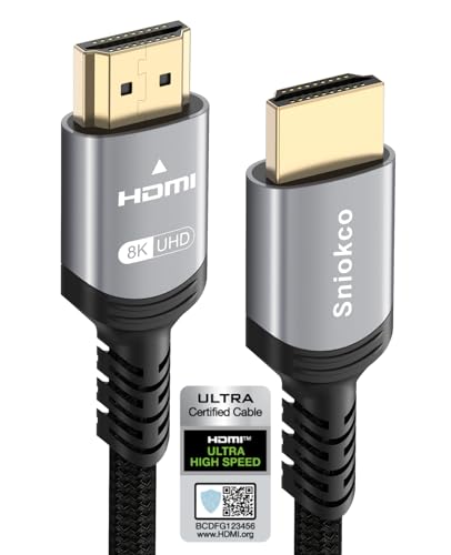Sniokco 2024 Newest 10K 8K 4K HDMI 2.1 Cable 7.62M