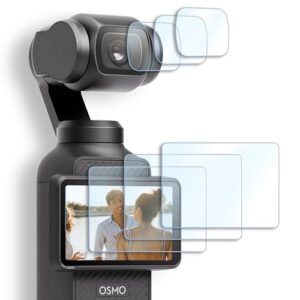 FiTSTILL [6 PCS] Tempered Glass Lens Screen Protector for DJI Osmo Pocket 3
