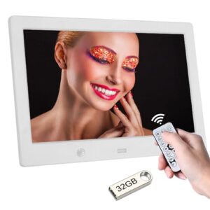 Zedify 10.1" HD IPS Digital Photo Picture Frame - Motion Sensor