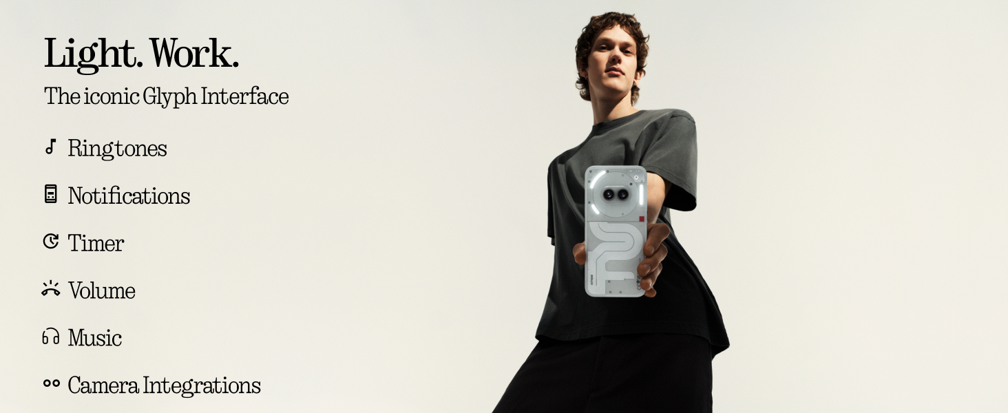 Nothing Phone (2a) Black smartphone