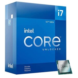 Intel® Core™ i7-12700KF Desktop Processor 12 (8P+4E) Cores up to 5.0 GHz Unlocked LGA1700 600 Series Chipset 125W
