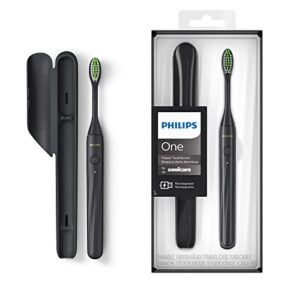 PHILIPS One Rechargeable Toothbrush - Electric Toothbrush in Shadow Black (Model HY1200/06)